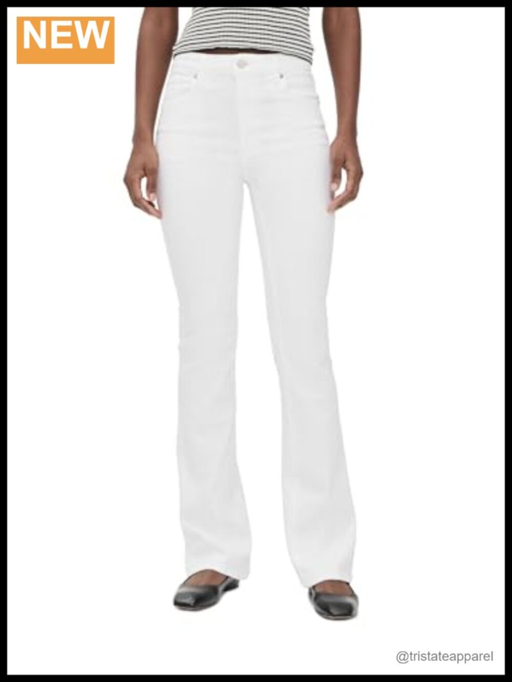 FRAME Women's The Reboot Cotton Jeans Pull-On White